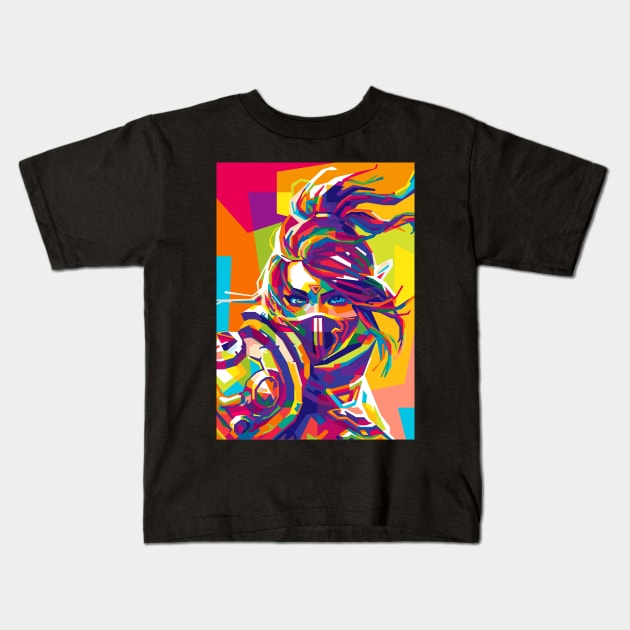 templar assassin Kids T-Shirt by mrcatguys